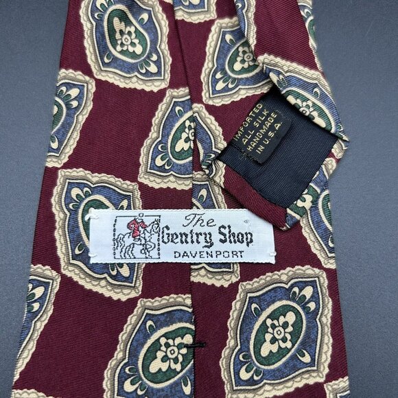 Lot of 5 Men's Neck Ties Shades of Red 55-57" Long 3.5-4" Wide 100% Silk USA - Picture 7 of 8